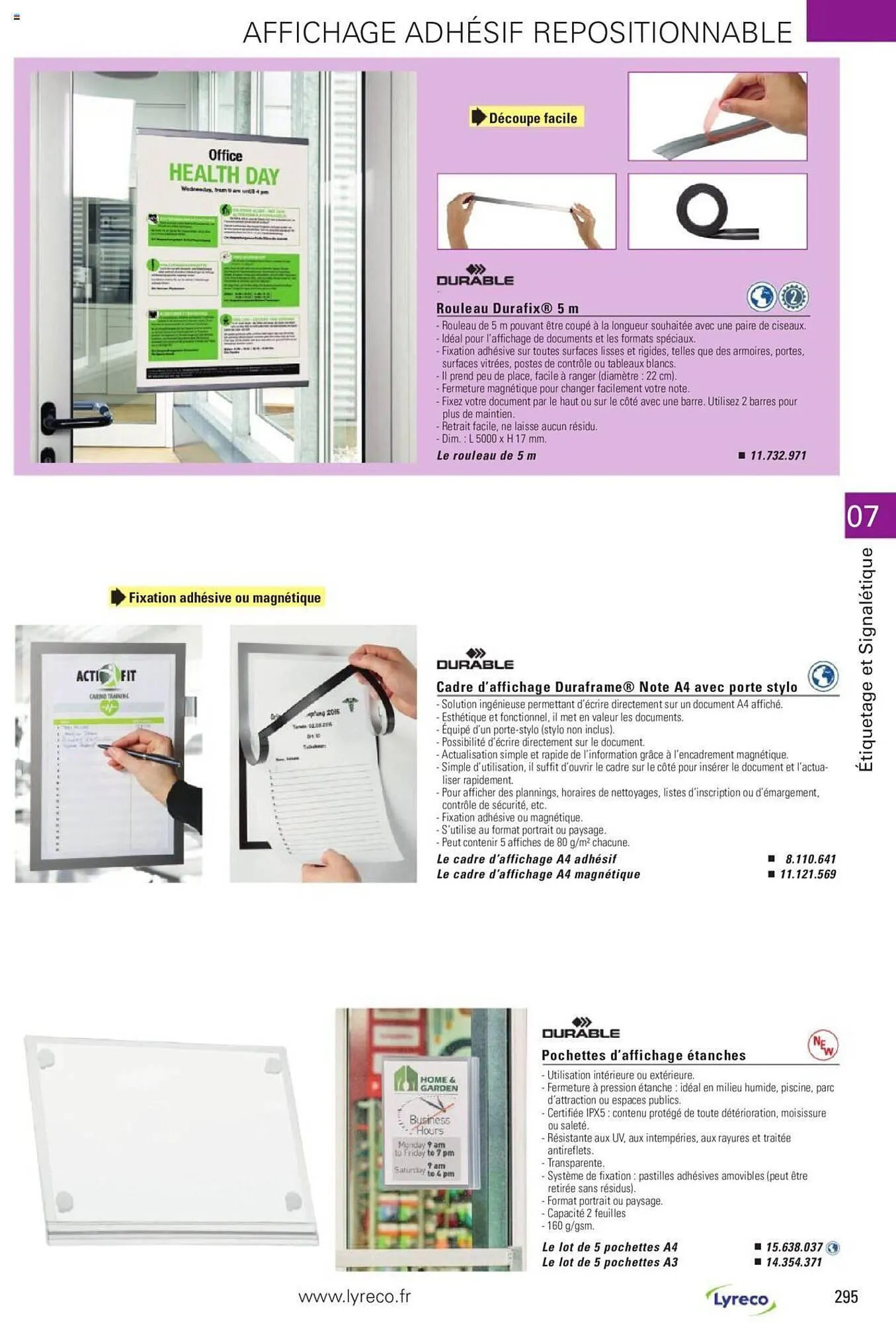 Catalogue Lyreco du 15 mai au 31 décembre 2023 - Catalogue page 295
