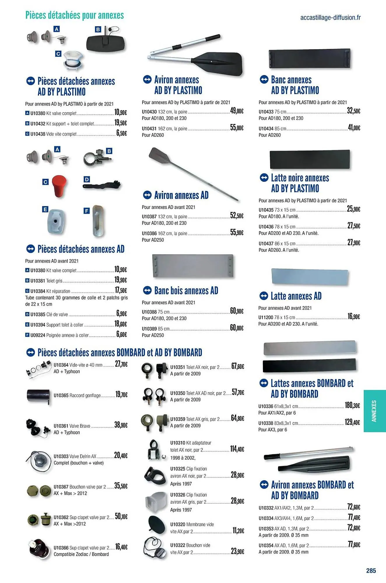 Catalogue Accastillage Diffusion du 1 mars au 31 décembre 2023 - Catalogue page 287