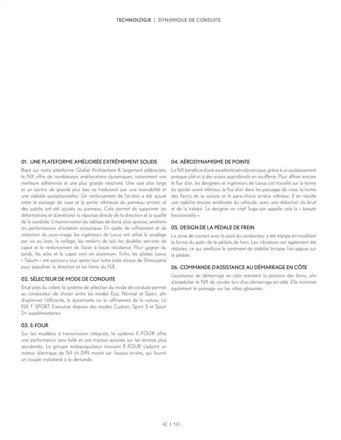 Lexus NX du 27 mars au 27 mars 2026 - Catalogue page 42