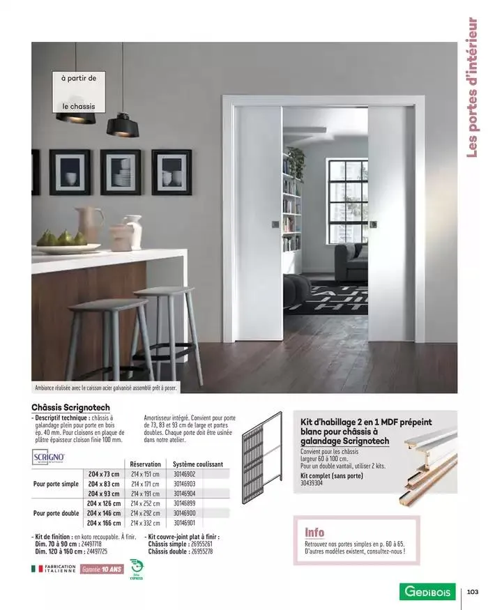 Aménagents Intérieurs 2025 du 1 janvier au 31 décembre 2025 - Catalogue page 103