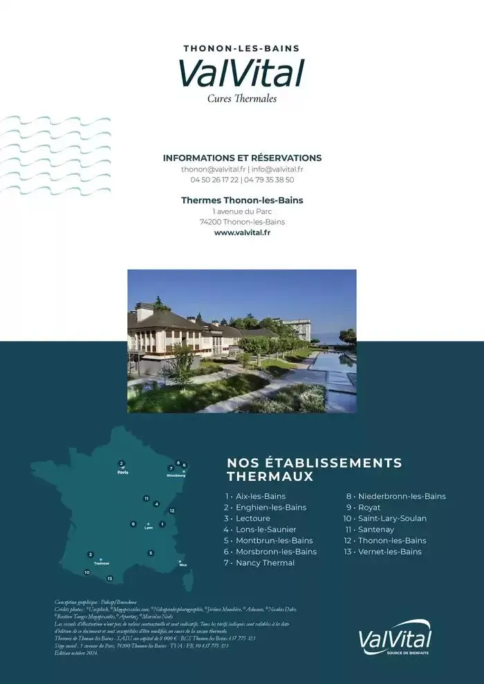 ValVital Brochure établissement Thonon-les-Bains 2025 du 3 mars au 29 novembre 2025 - Catalogue page 12