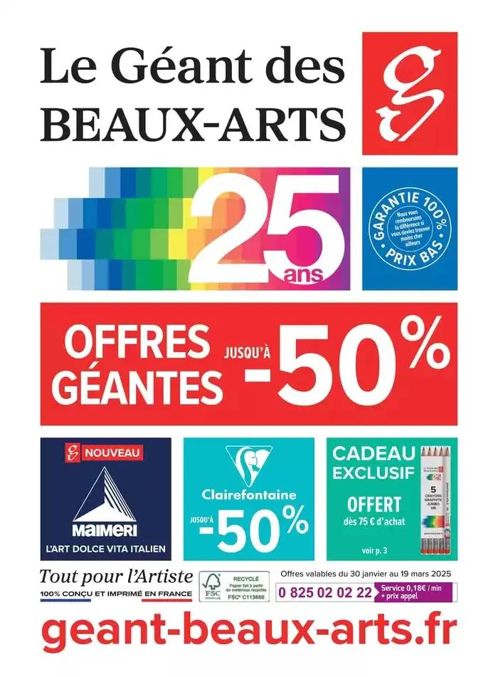 Offres Géantes jusqu'à -50% du 30 janvier au 19 mars 2025 - Catalogue page 1