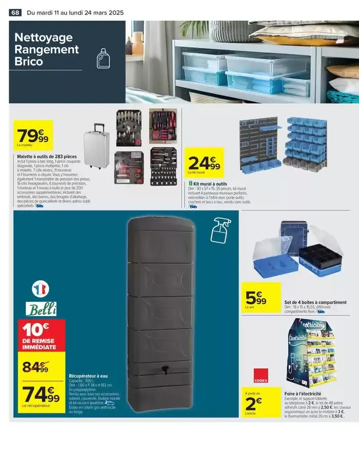 LES JOURS MEILLEURS AVEC LES PRODUITS CARREFOUR du 11 mars au 24 mars 2025 - Catalogue page 70