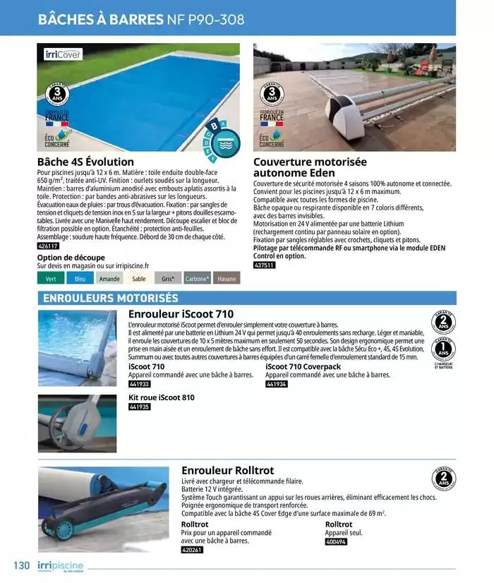 Les plaisir de l'eau Piscine,Spa,Arrosage du 10 mars au 31 décembre 2025 - Catalogue page 130