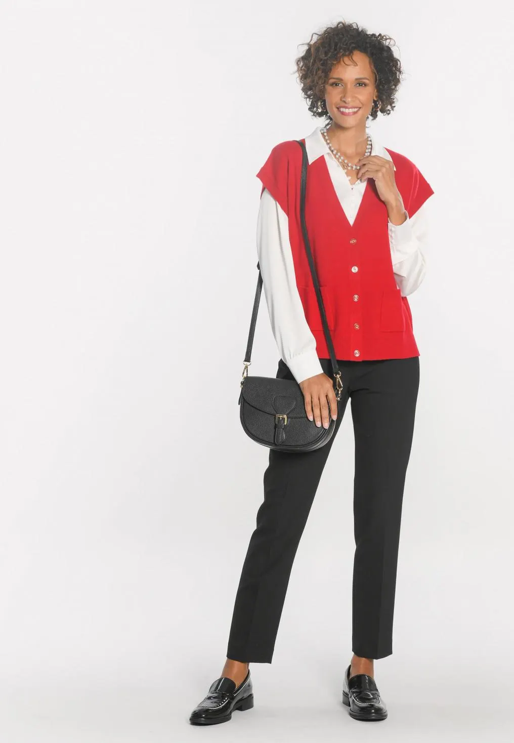 COSMOS - GILET - ROUGE