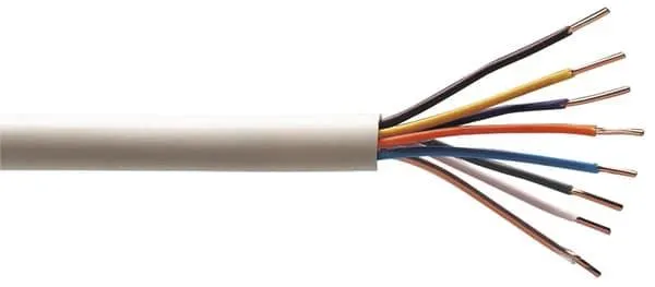 Câble téléphone PTT 298 4 paires ivoire 25 m