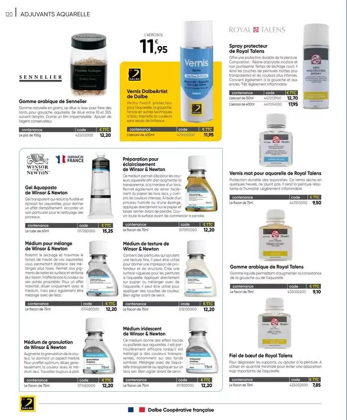 CATALOGUE DALBE 2025 du 27 janvier au 31 décembre 2025 - Catalogue page 122