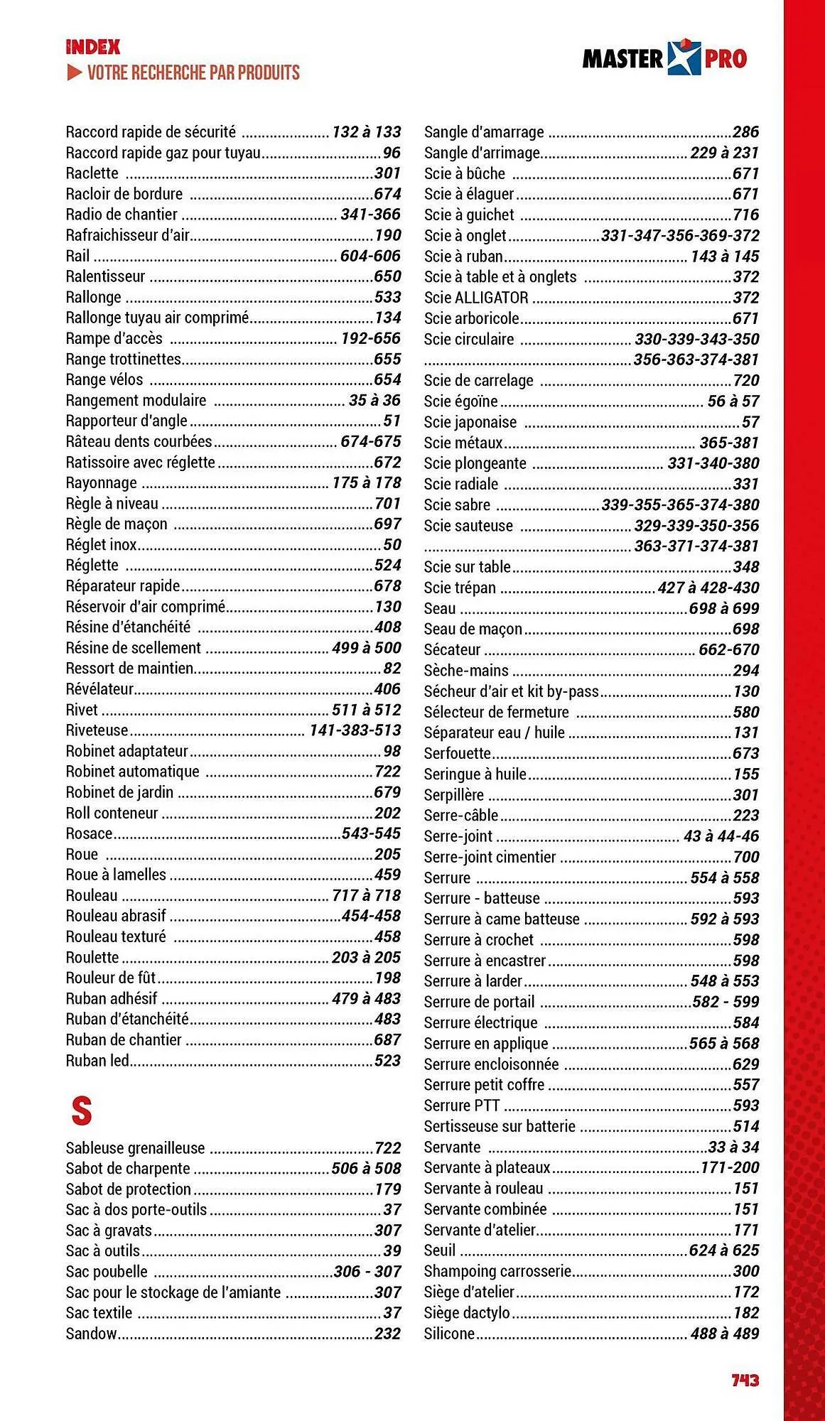 Catalogue Master Pro du 3 janvier au 31 décembre 2025 - Catalogue page 745