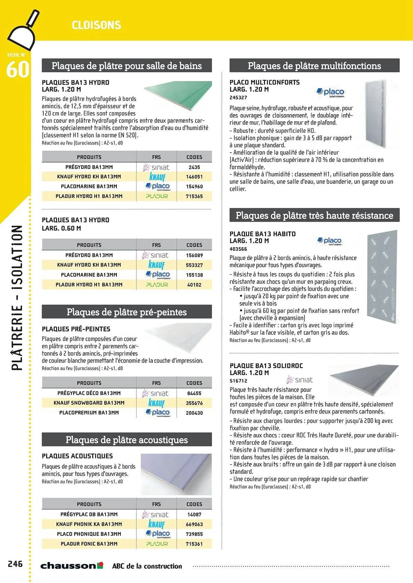 Catalogue Chausson Matériaux du 2 mai au 31 décembre 2025 - Catalogue page 248