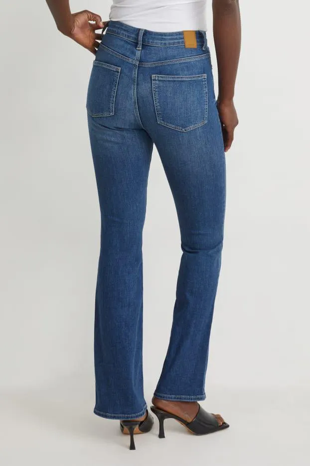 Bootcut jeans - high waist