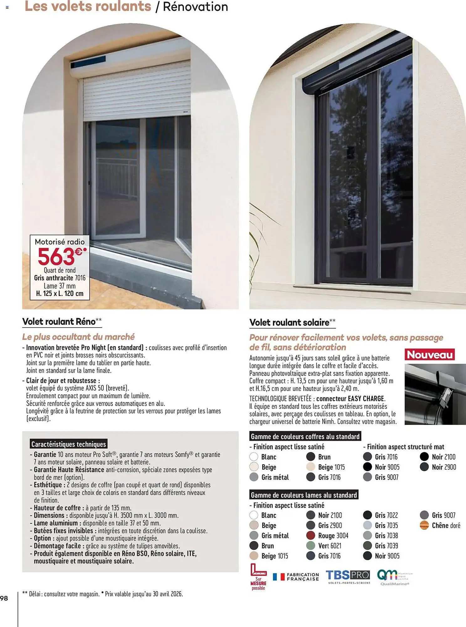 Catalogue Gedimat du 14 avril au 30 avril 2026 - Catalogue page 98