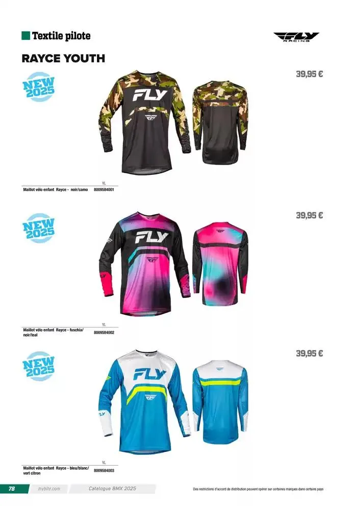 FLY RACING BMX 2025 du 12 avril au 31 décembre 2025 - Catalogue page 78