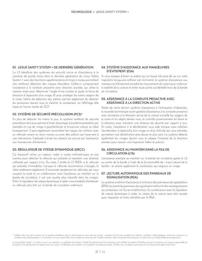 Lexus LS du 27 mars au 27 mars 2026 - Catalogue page 32