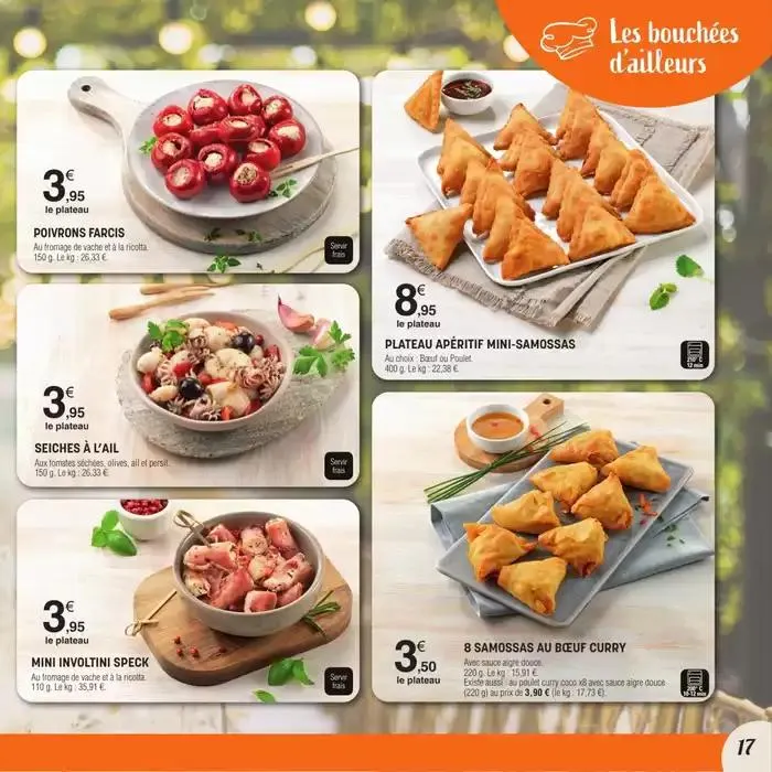 CARTE TRAITEUR PERMANENTE du 31 mars au 30 mars 2026 - Catalogue page 17