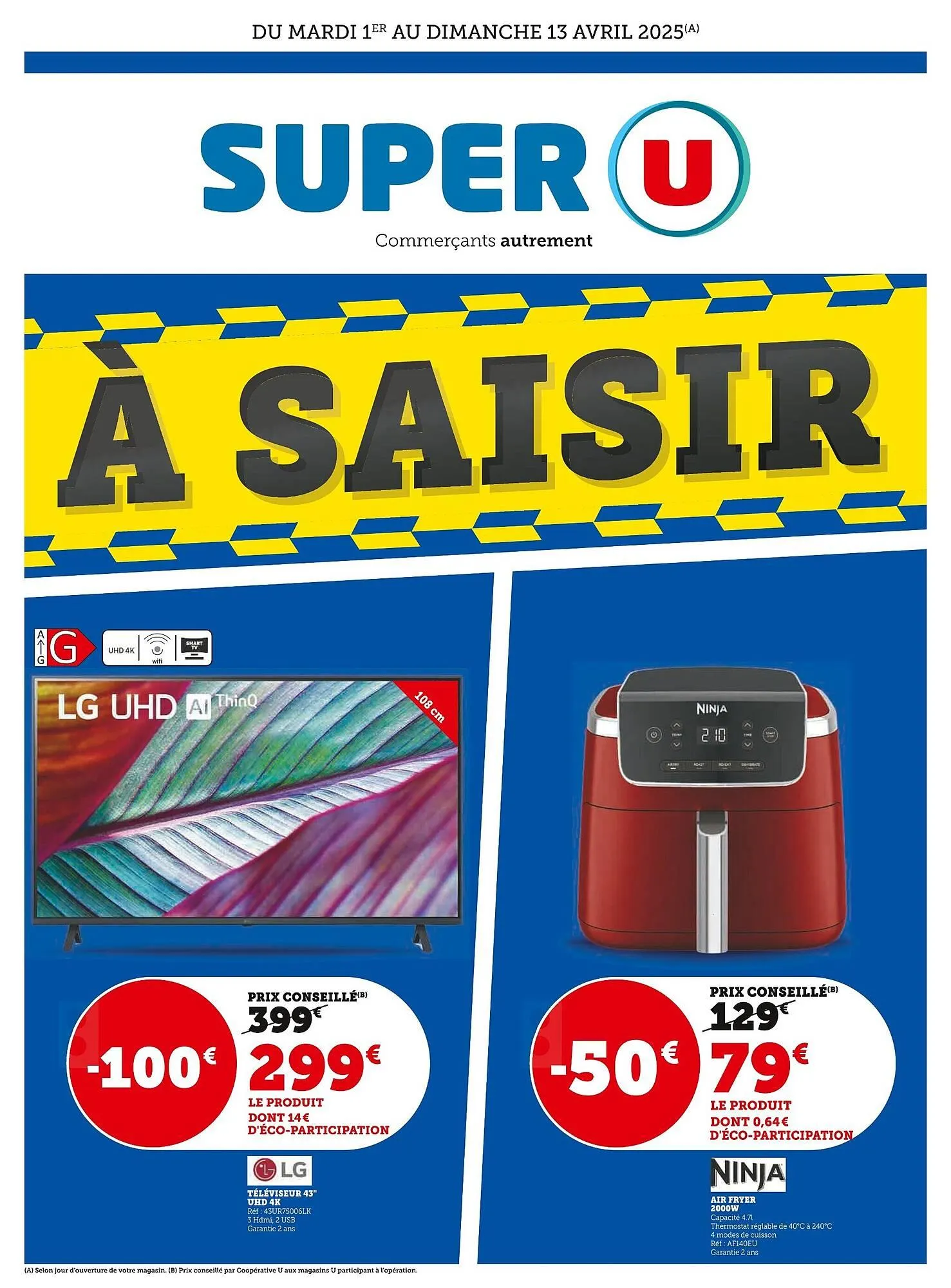 Catalogue Super U du 1 avril au 13 avril 2025 - Catalogue page 1