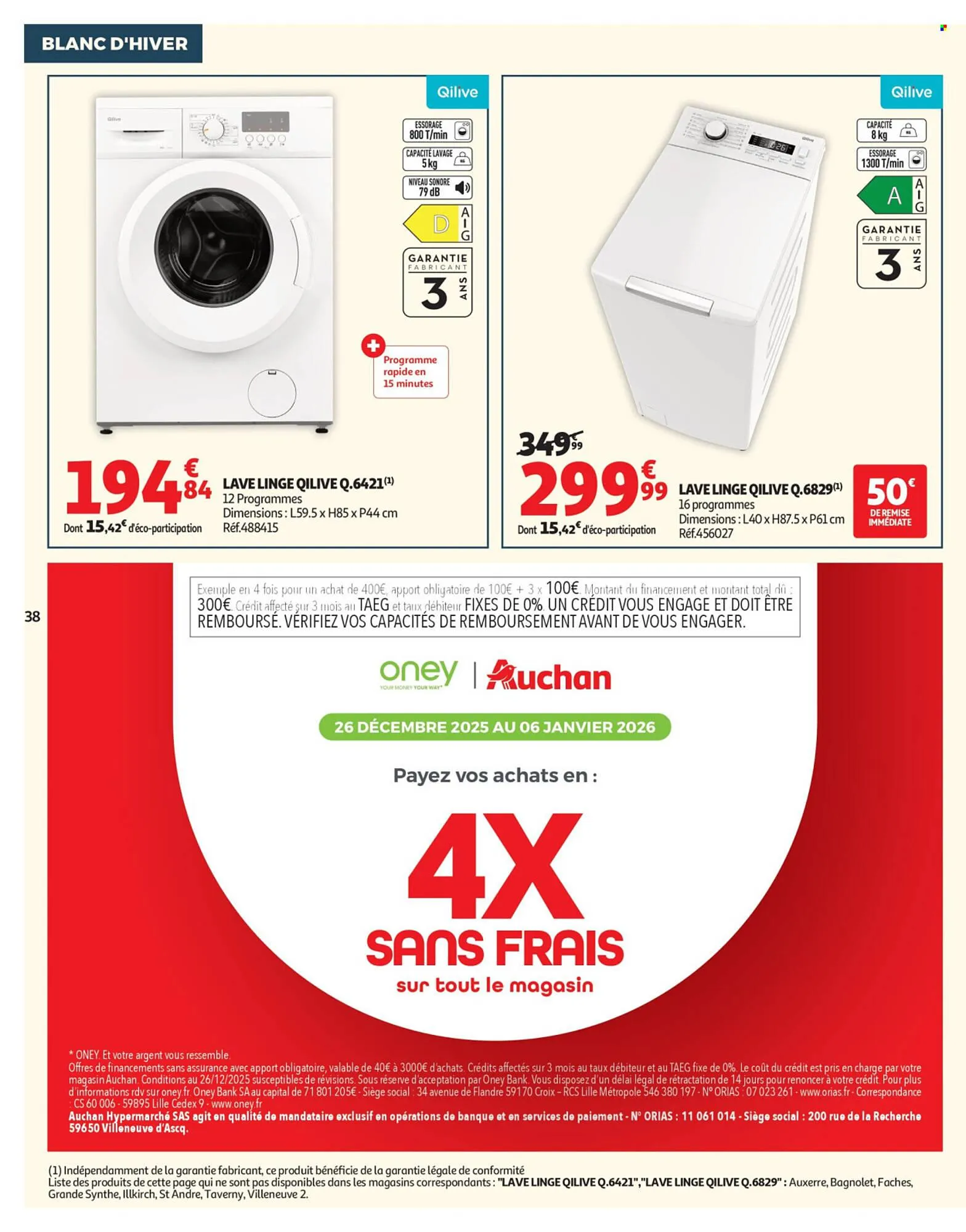 Catalogue Auchan du 26 décembre au 6 janvier 2026 - Catalogue page 38