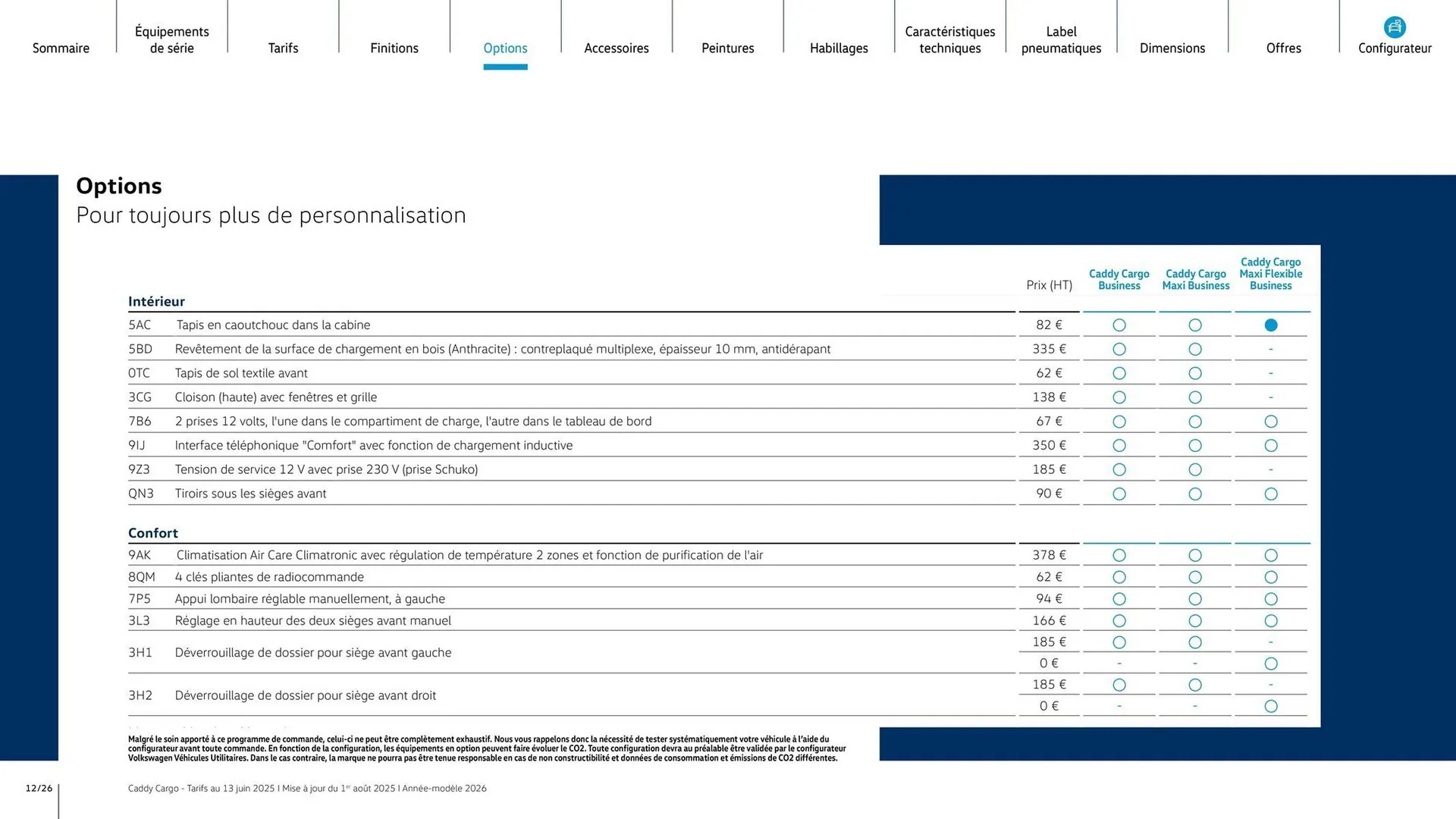 Catalogue Volkswagen du 7 août au 31 mars 2026 - Catalogue page 12