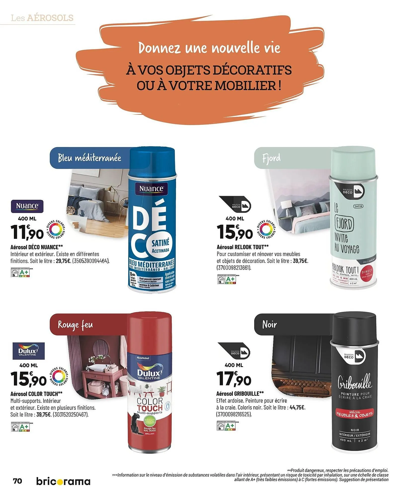 Catalogue Bricorama du 27 octobre au 7 décembre 2025 - Catalogue page 70