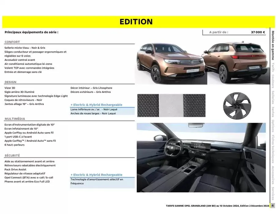Opel Nouveau Grandland du 17 décembre au 17 décembre 2025 - Catalogue page 4