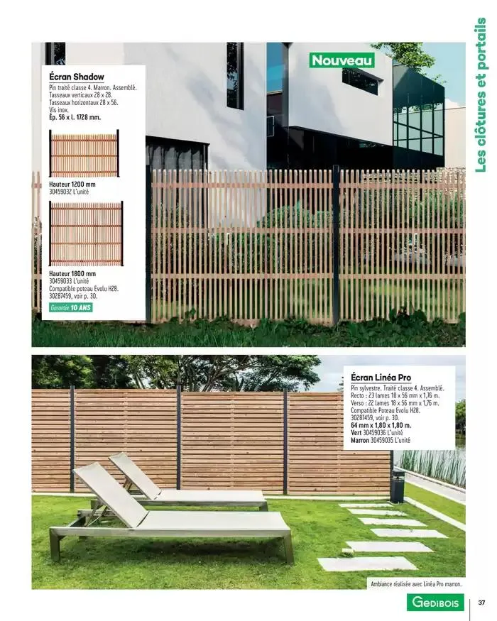 Aménagements Extérieurs 2025 du 1 janvier au 31 décembre 2025 - Catalogue page 37