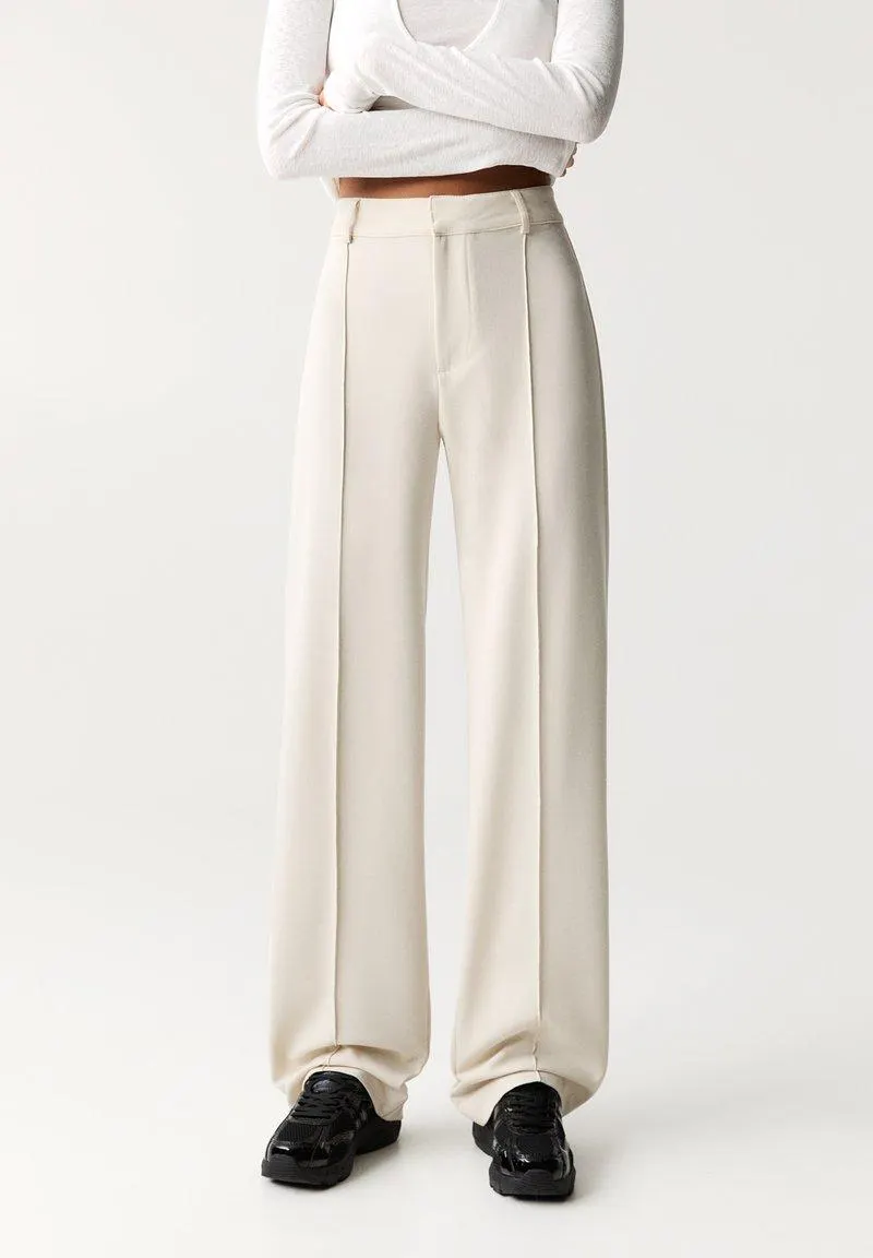 SEAMED - Pantalon classique - beige
