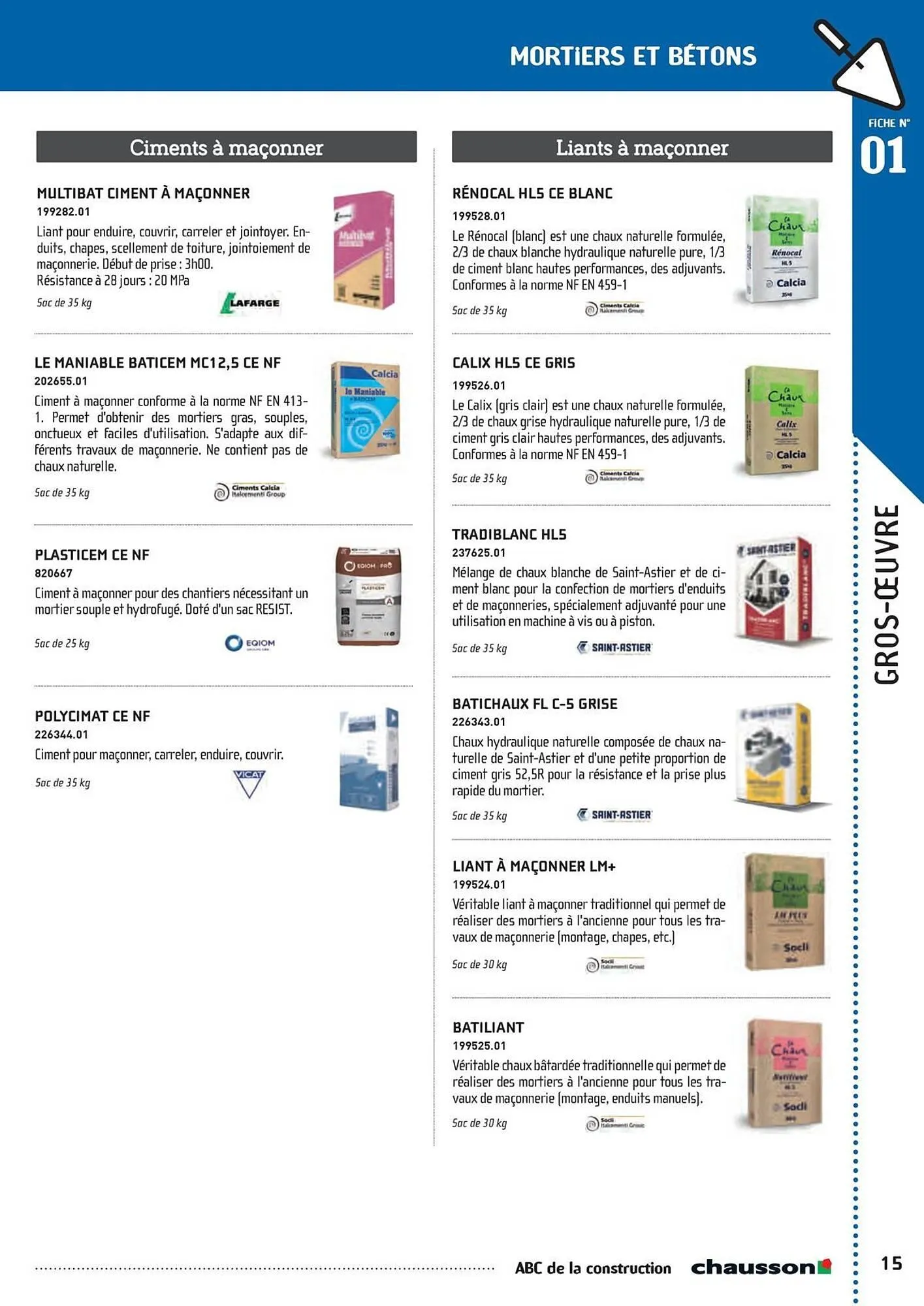 Catalogue Chausson Matériaux du 2 mai au 31 décembre 2025 - Catalogue page 17