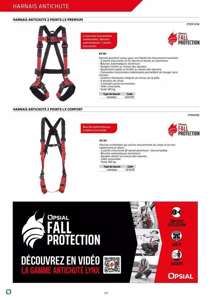 Équipements de Protection Individuelle du 21 janvier au 30 juin 2025 - Catalogue page 124