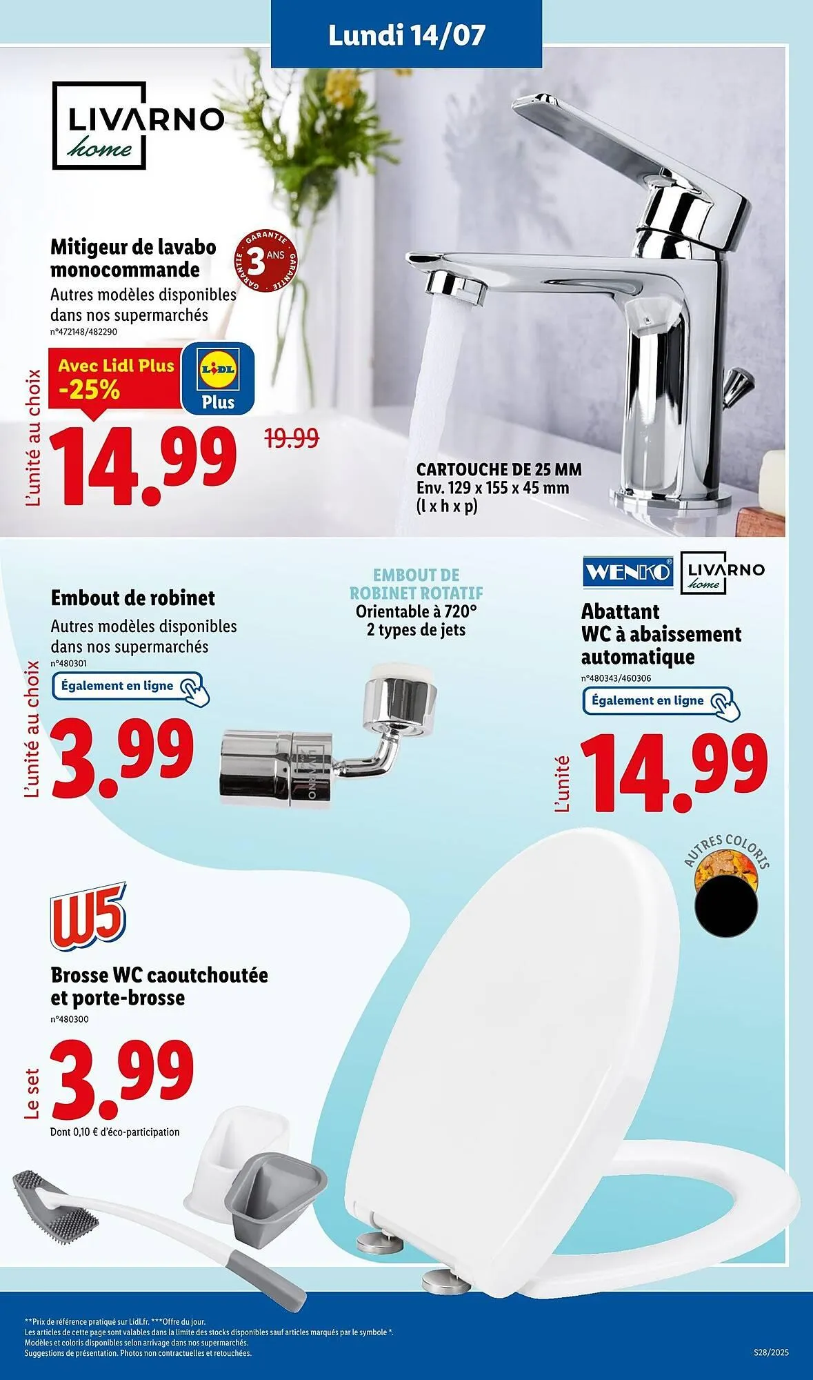 Catalogue Lidl du 10 juillet au 14 juillet 2025 - Catalogue page 25