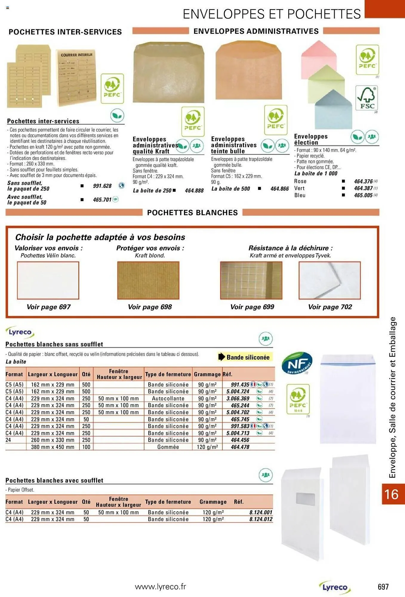 Catalogue Lyreco du 15 mai au 31 décembre 2023 - Catalogue page 697