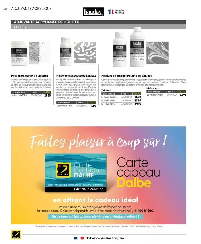 CATALOGUE DALBE 2025 du 27 janvier au 31 décembre 2025 - Catalogue page 58