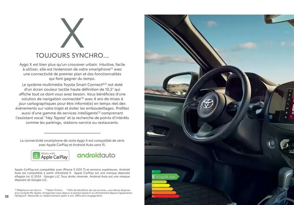 Toyota Aygo X du 6 novembre au 6 novembre 2025 - Catalogue page 22