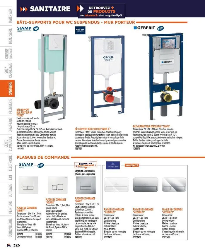 Guide produits 2024 du 15 mars au 31 décembre 2024 - Catalogue page 326
