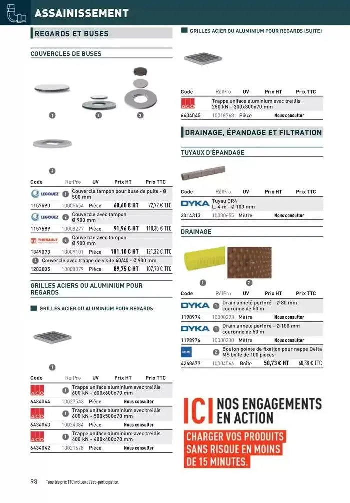 Matériaux 2025 du 1 janvier au 31 décembre 2025 - Catalogue page 98