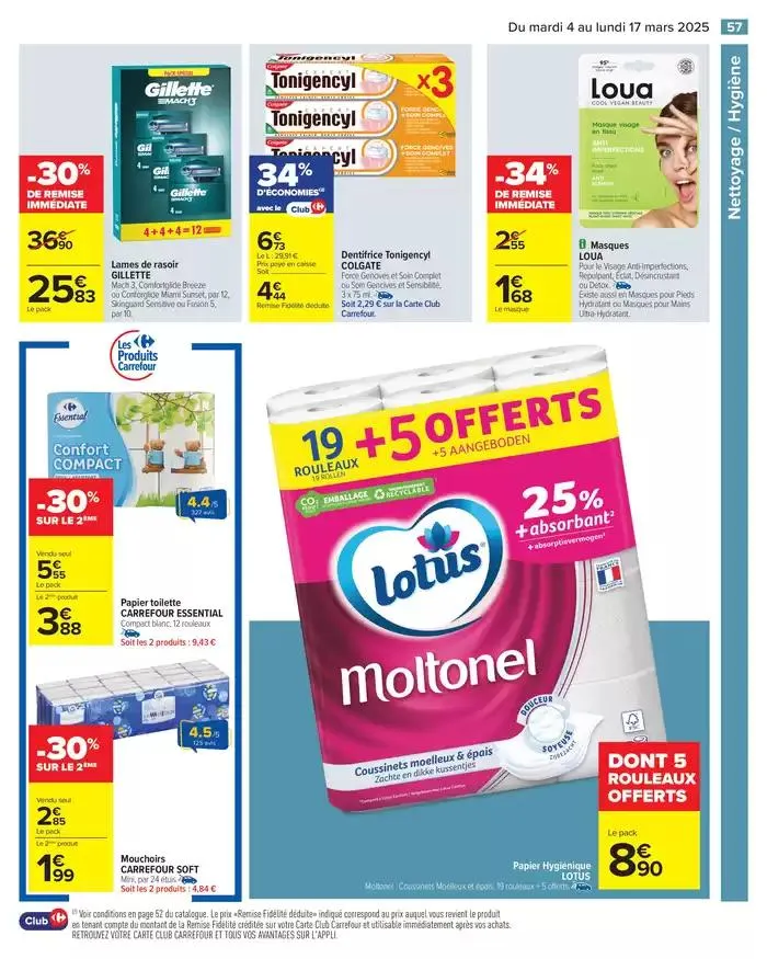 PRODUITS LAITIERS & VÉGÉTAUX du 4 mars au 17 mars 2025 - Catalogue page 59