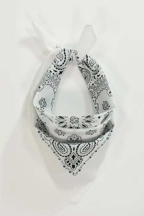 Bandana, motif cachemire, carré, foulard