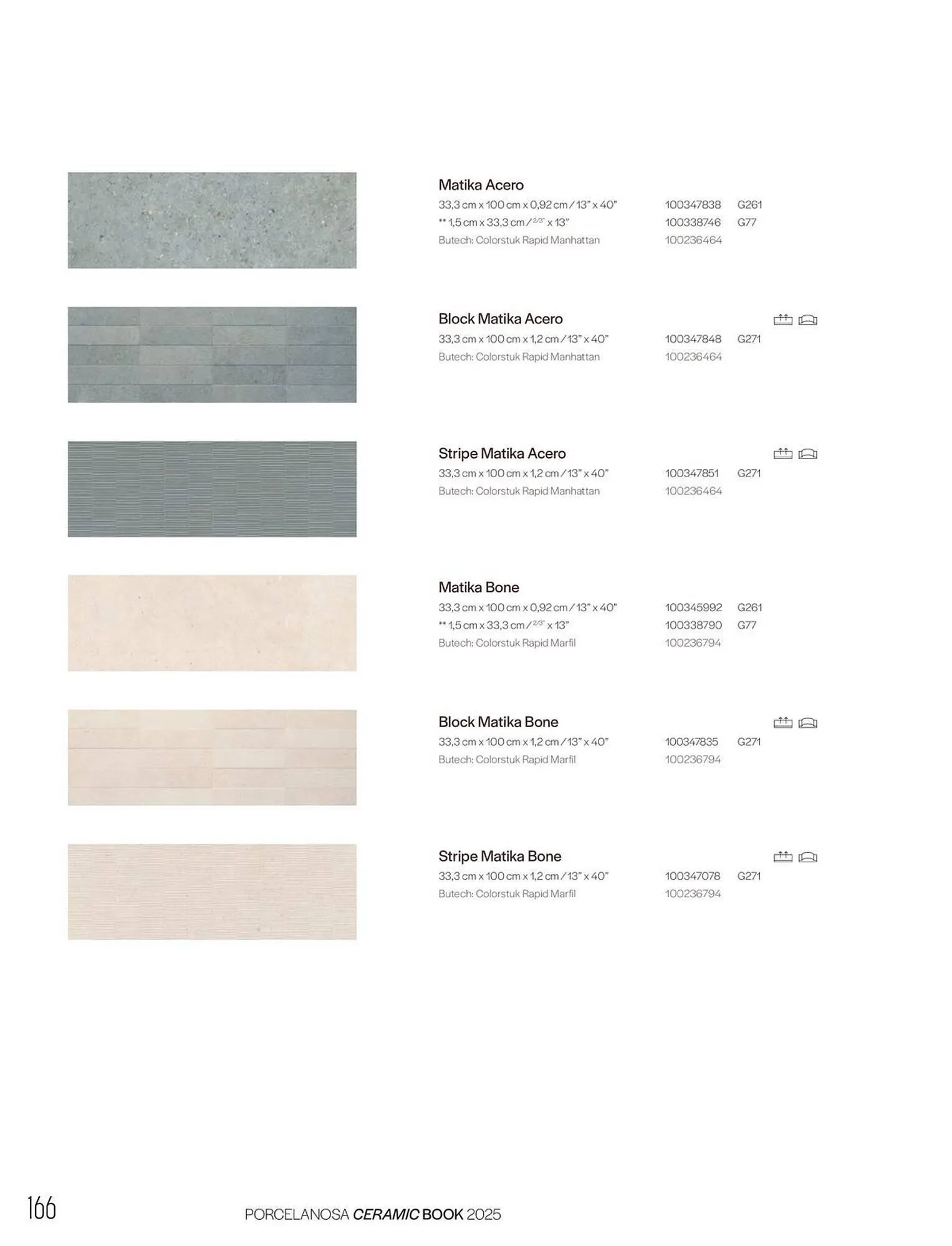 Catalogue Porcelanosa du 27 janvier au 31 décembre 2025 - Catalogue page 168