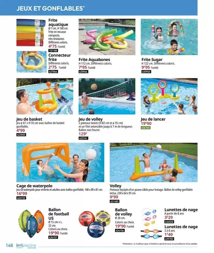 Les plaisir de l'eau Piscine,Spa,Arrosage du 10 mars au 31 décembre 2025 - Catalogue page 148