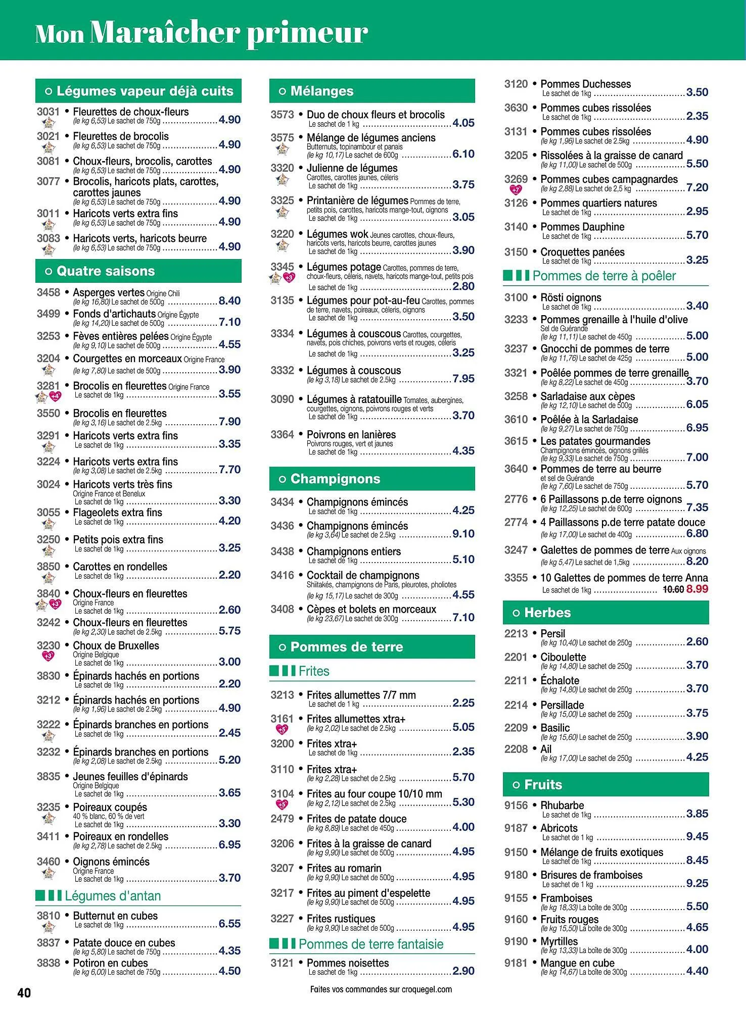 Catalogue Croque Gel du 29 décembre au 28 janvier 2024 - Catalogue page 40