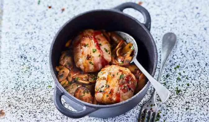 2 paupiettes à la forestière