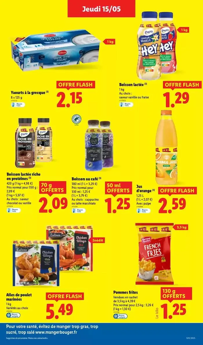 Profitez d'une large sélection de produits à prix réduits chez Lidl ! du 15 mai au 21 mai 2025 - Catalogue page 19