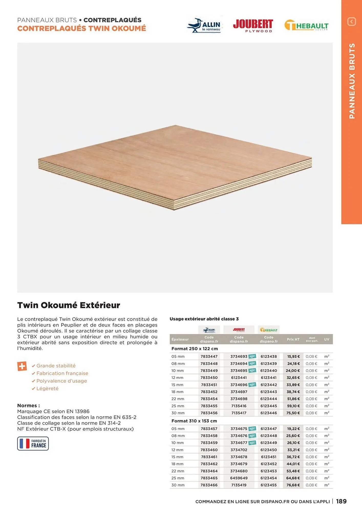 Catalogue Dispano du 8 avril au 31 décembre 2026 - Catalogue page 189