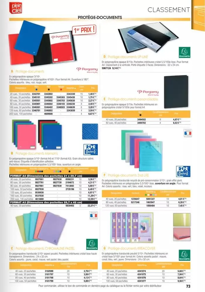 Écoles et loisirs 2025 du 1 janvier au 31 décembre 2025 - Catalogue page 73