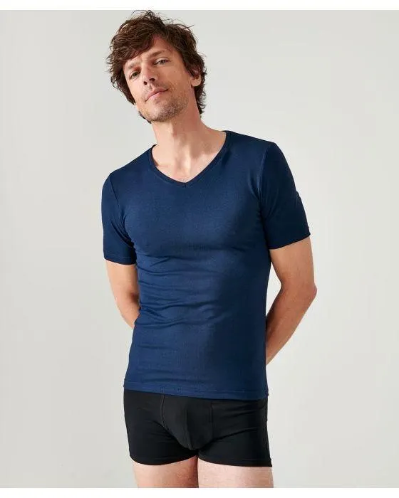 T-shirt manches courtes col V Thermolactyl Sensitive