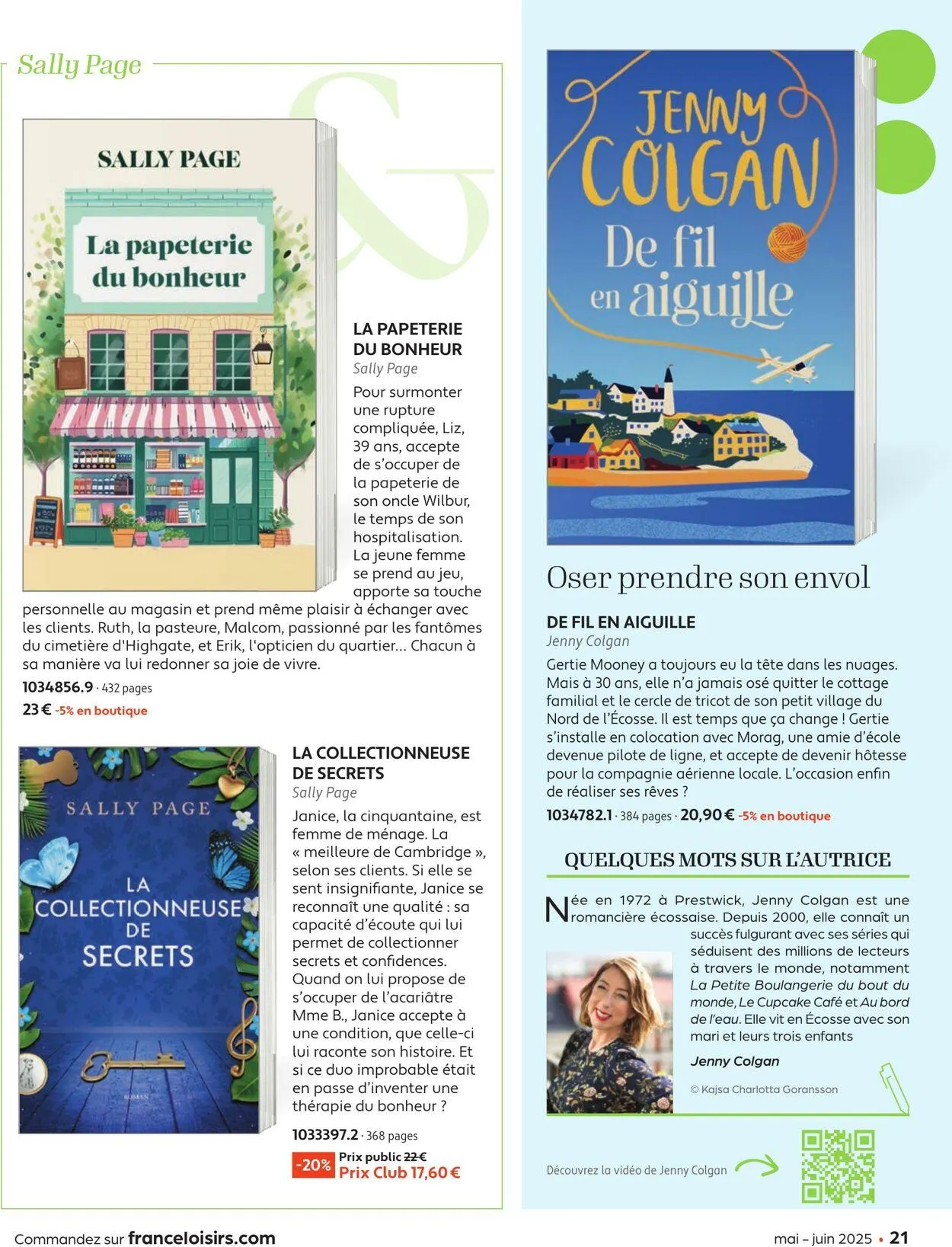 France Loisirs du 1 mai au 30 juin 2025 - Catalogue page 21