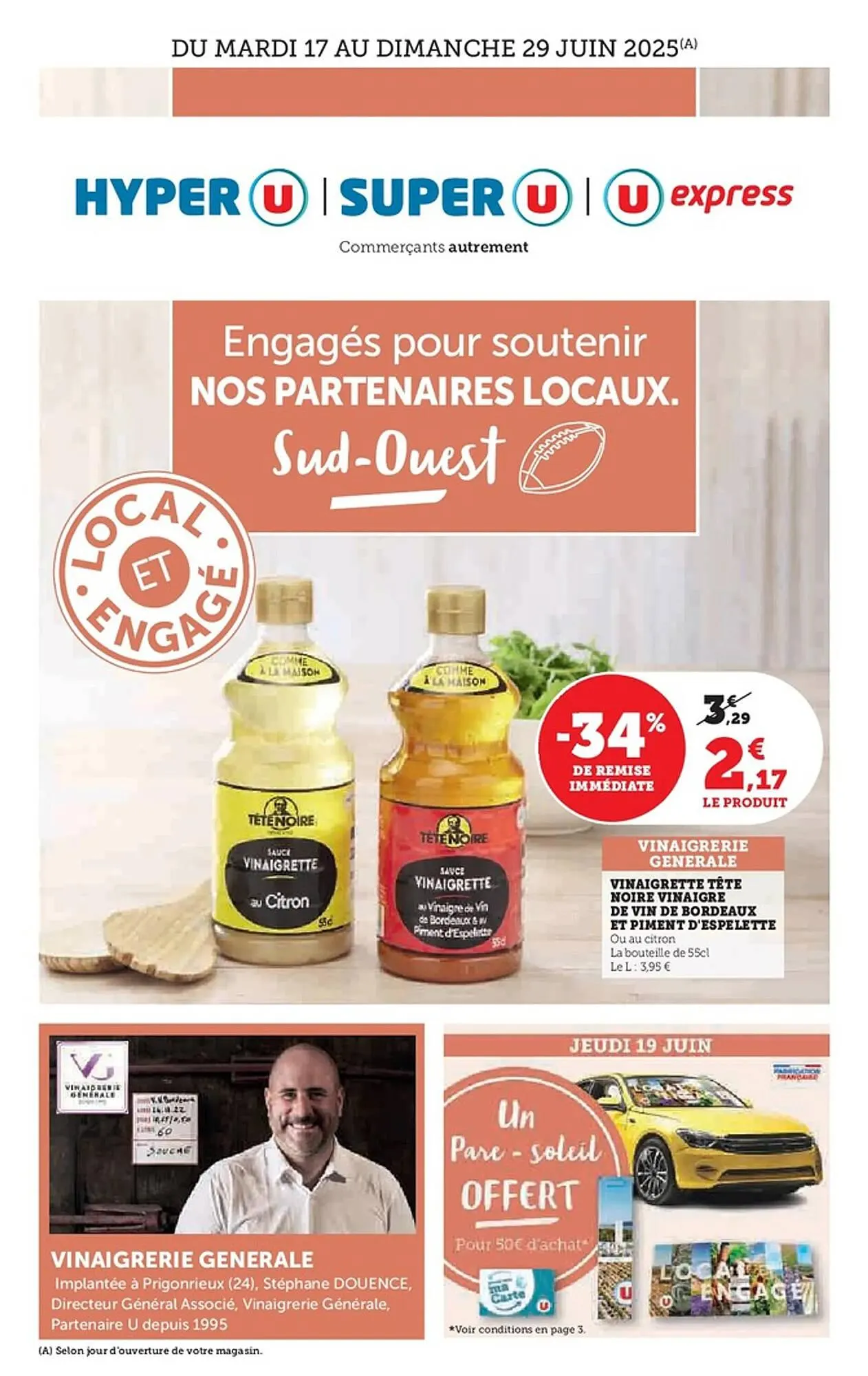 Catalogue Super U du 17 juin au 29 juin 2025 - Catalogue page 1