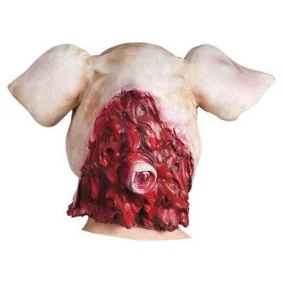 Masque Intégral en Latex - Cochon Ensanglanté