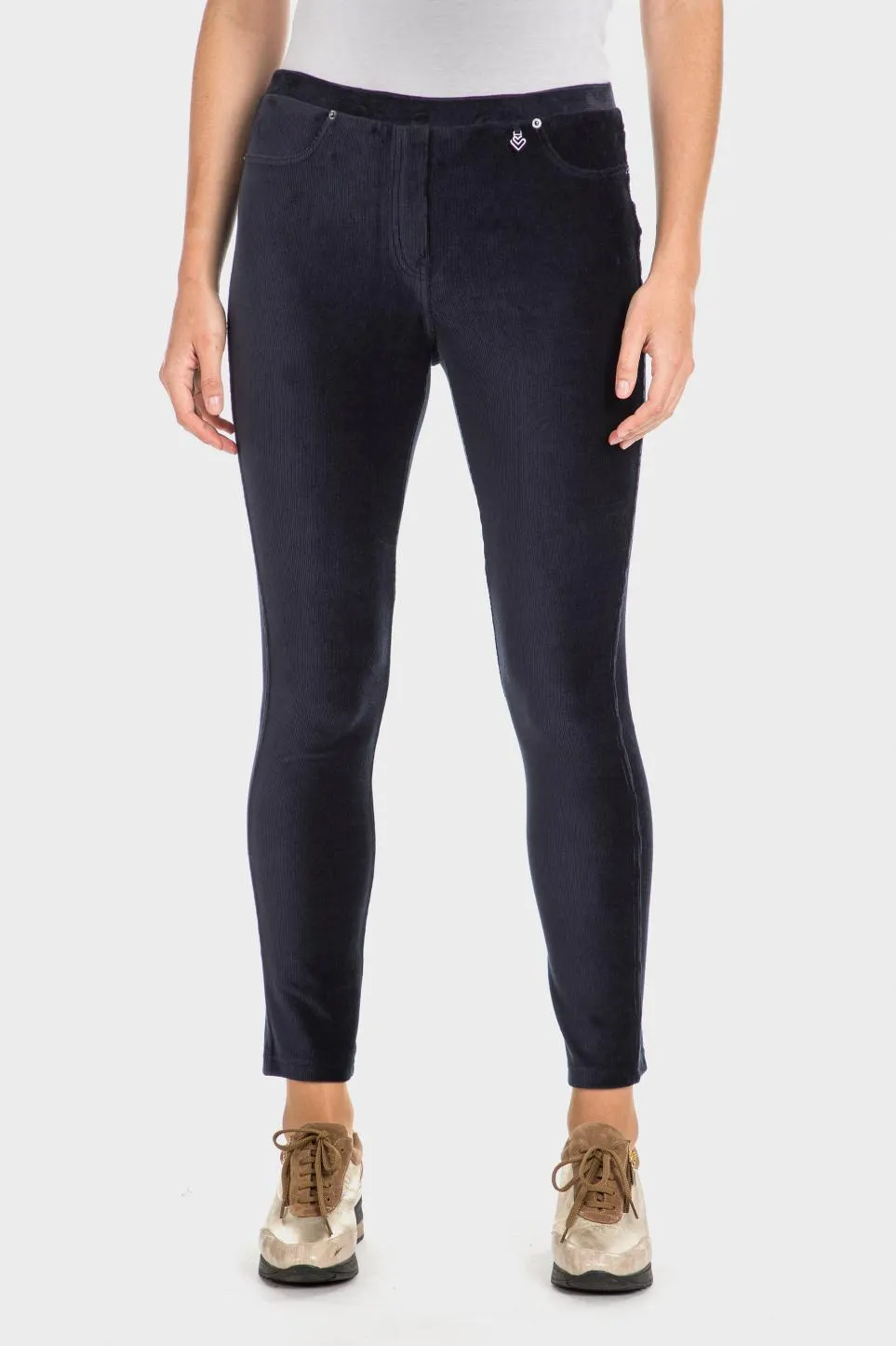 Pantalon velours élastique
