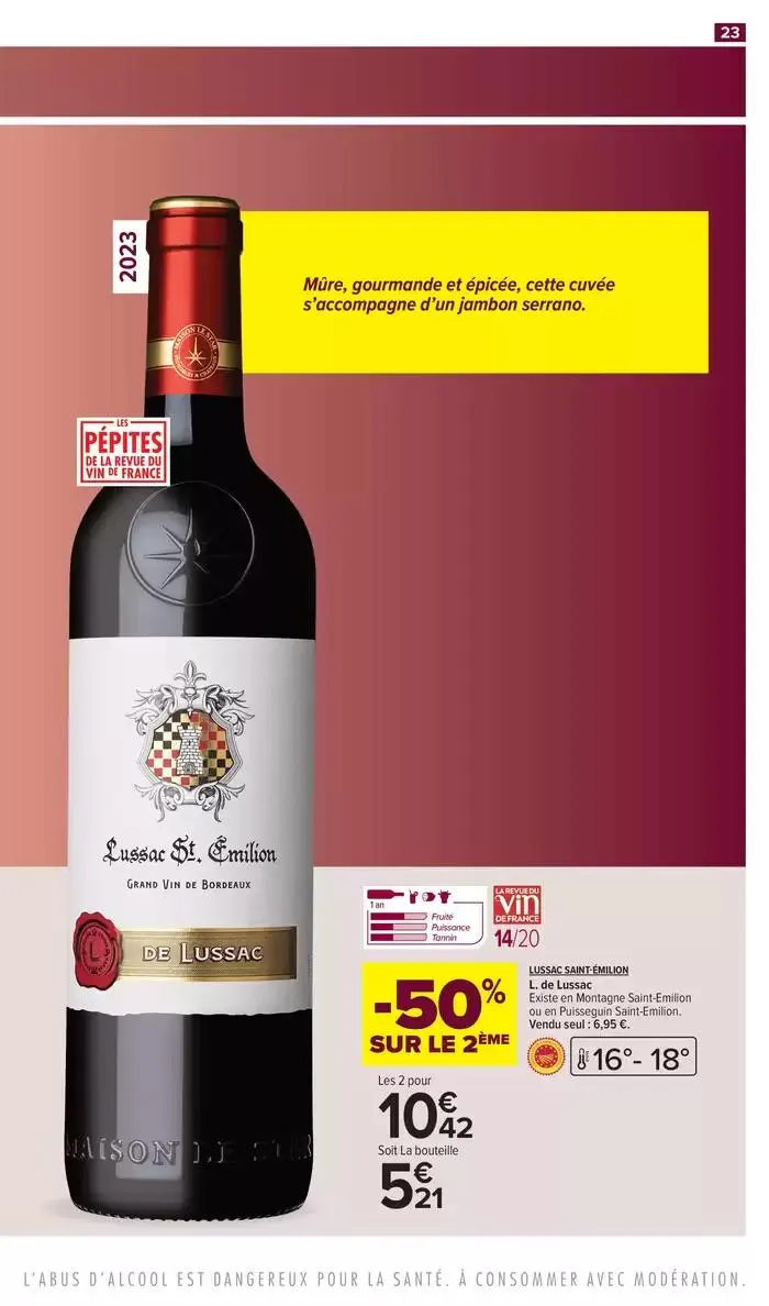 FOIRE AUX VINS, LE GUIDE DES BONS PLANS du 11 mars au 23 mars 2025 - Catalogue page 23