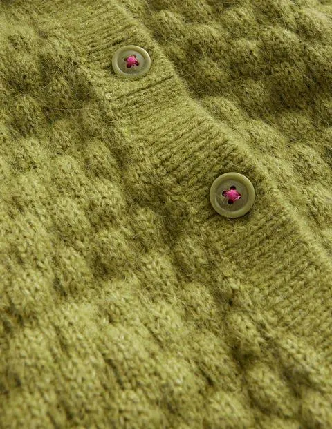 Cardigan en maille noisette