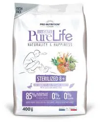 Croquettes Chat Flatazor PURE LIFE Sterilized +8
